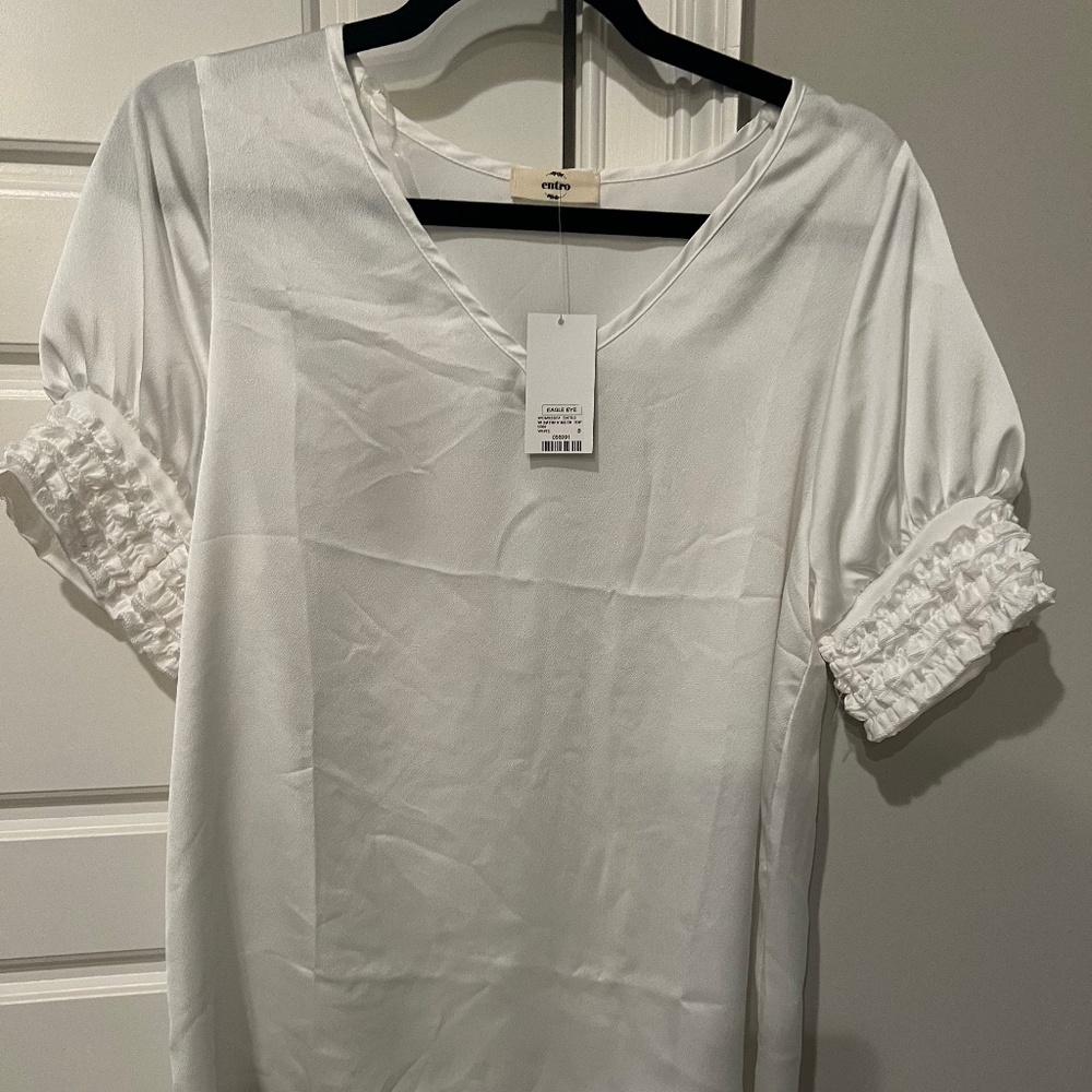 White boutique top